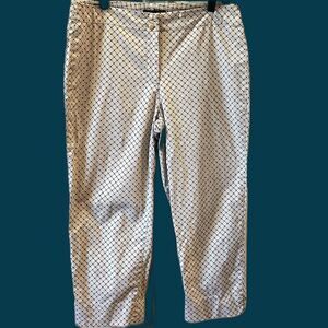 Talbots Print Cropped/Capri Pants - Size 10